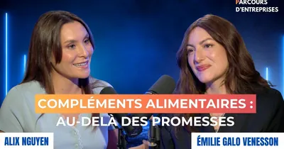 Alix Nguyen face à Émilie Galo Venesson sur le plateau de Parcours d'Entreprises